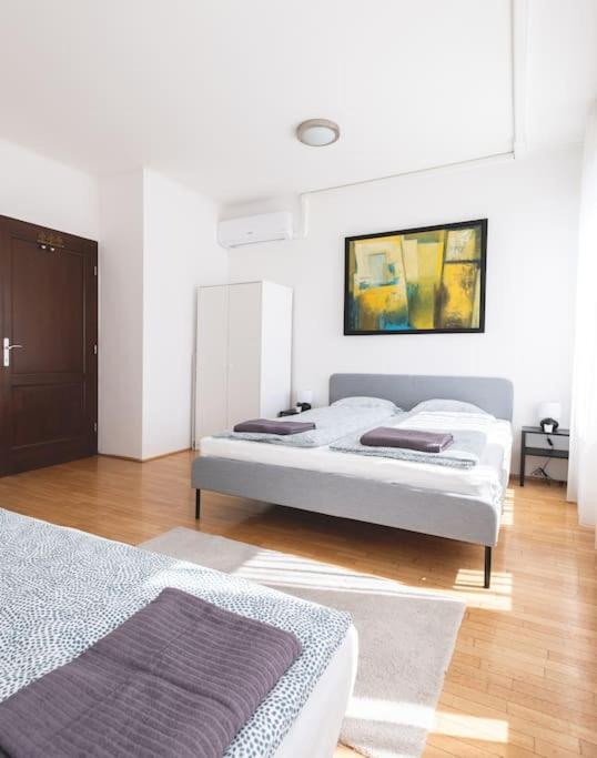 شقة Bright Downtown Balcony Retreat بودابست المظهر الخارجي الصورة